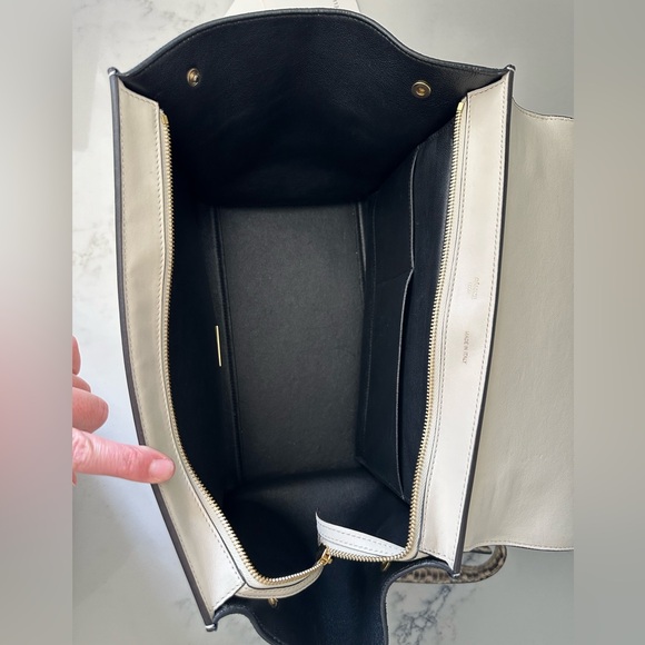 Vintage CELINE Python-trimmed trapeze bag - Picture 11 of 16